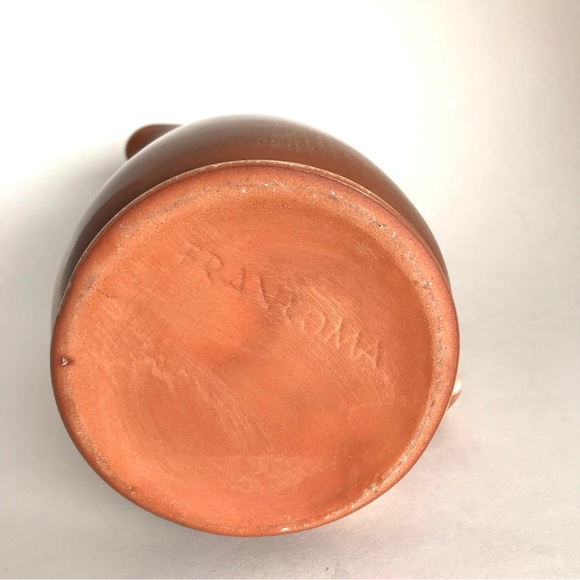 Vintage Frankona Pottery Mocha Handmade Pitcher - Picture 9 of 10